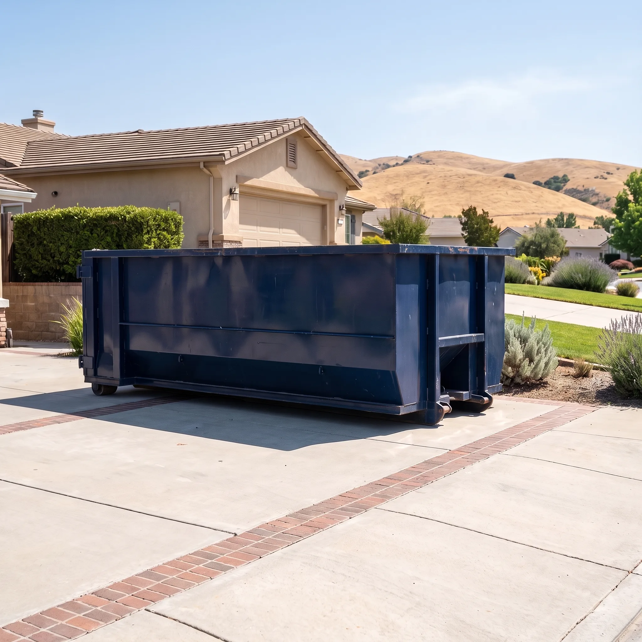 Dumpster on a San Jose, CA job site